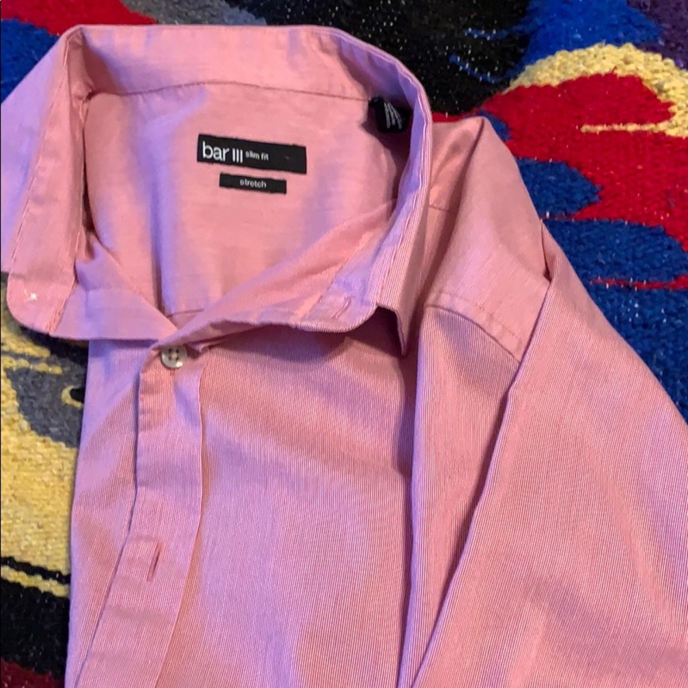 Bar 3 Men’s Valentines Pink Dress Shirt